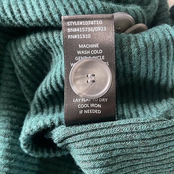 IN San Francisco Sweater Forest Green Size L NWT - Picture 9 of 9